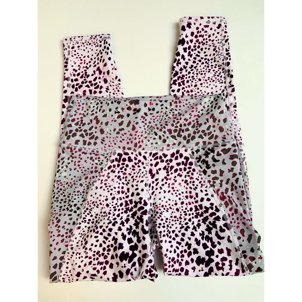 Fabletics Power Hold White Pink Gray High Waisted… - image 5